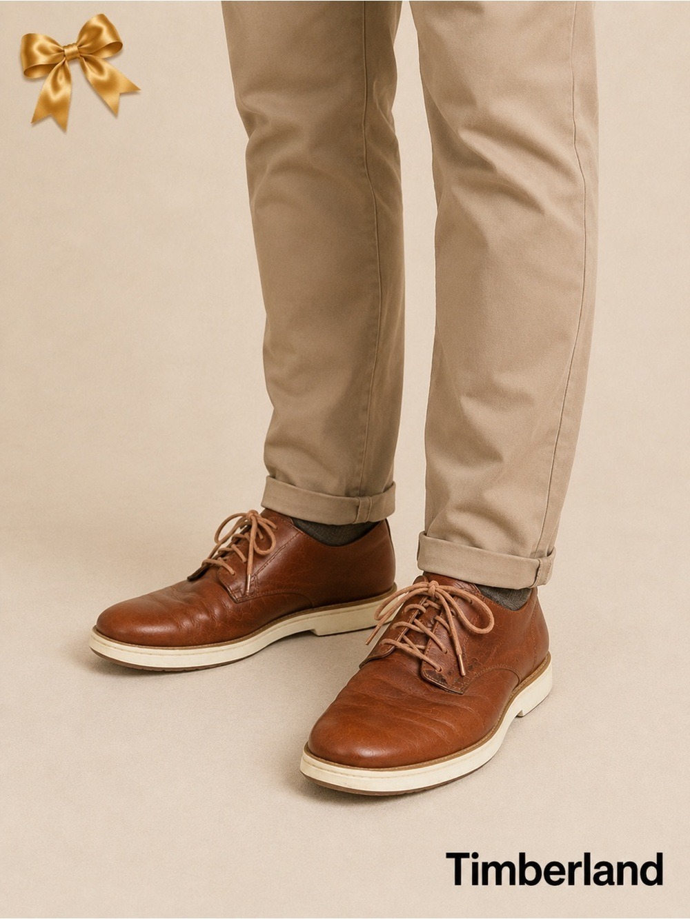 Timberland Franklin Park Brown Leather Oxford Shoes Square Toe Men’s 10.5